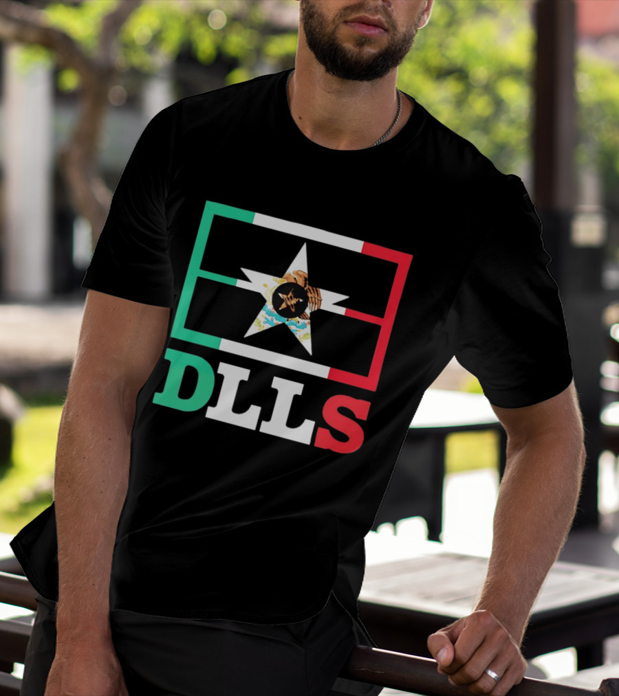 Dallas Cowboys DLLS Mexico Flag Star Heritage Pride T-Shirt