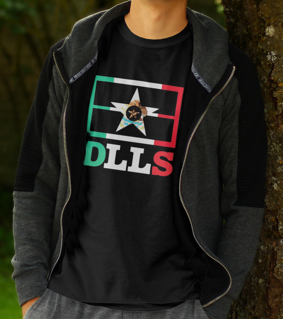 Dallas Cowboys DLLS Mexico Flag Star Heritage Pride T-Shirt