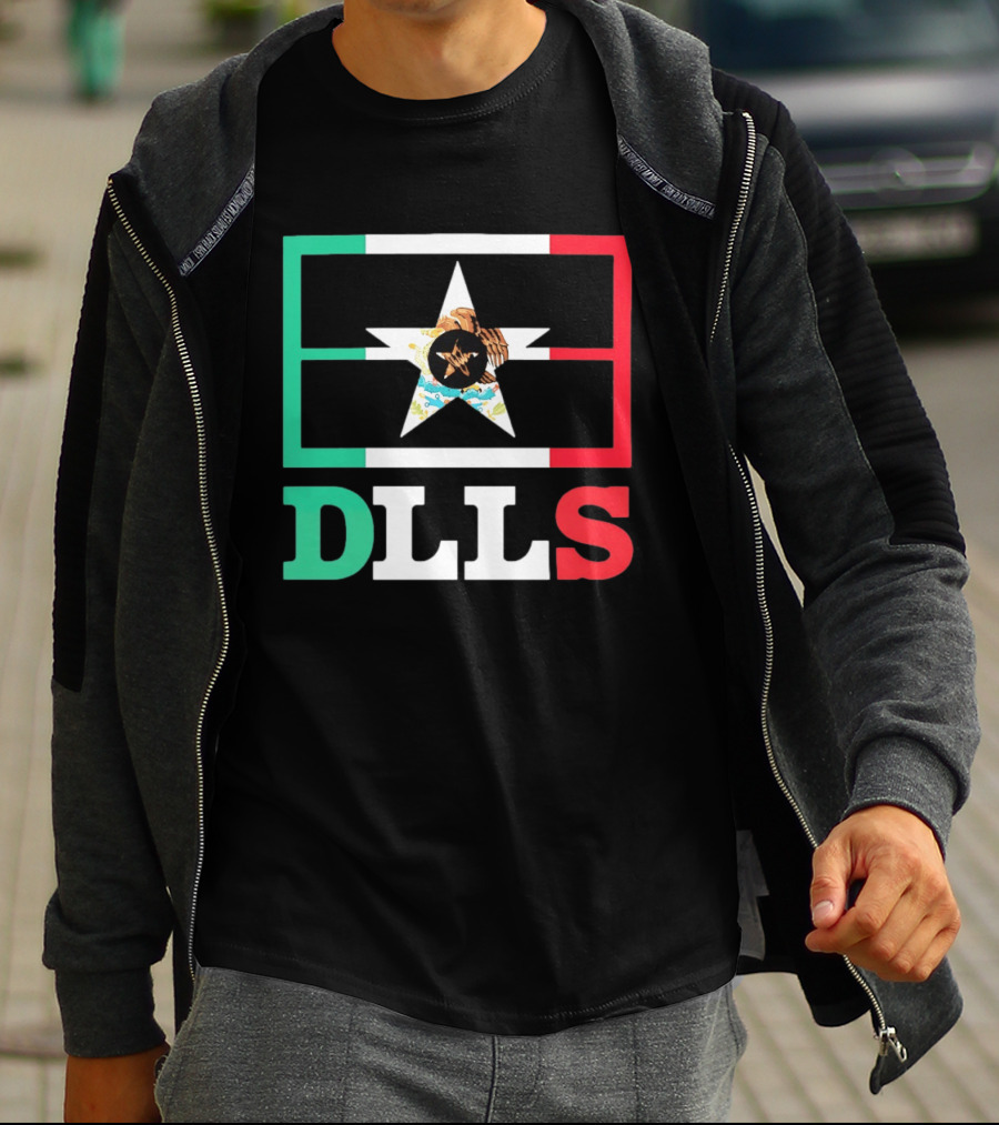 Dallas Cowboys DLLS Mexico Flag Star Heritage Pride T-Shirt
