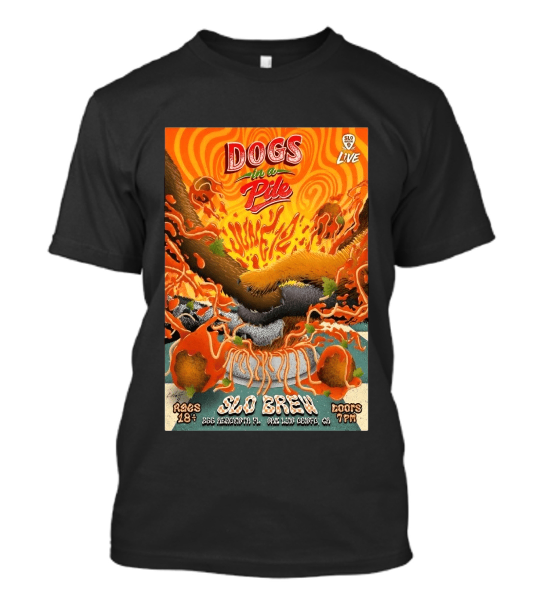 Dogs In A Pile SLO Brew San Luis Obispo June 12 2026 Live Event T-Shirt