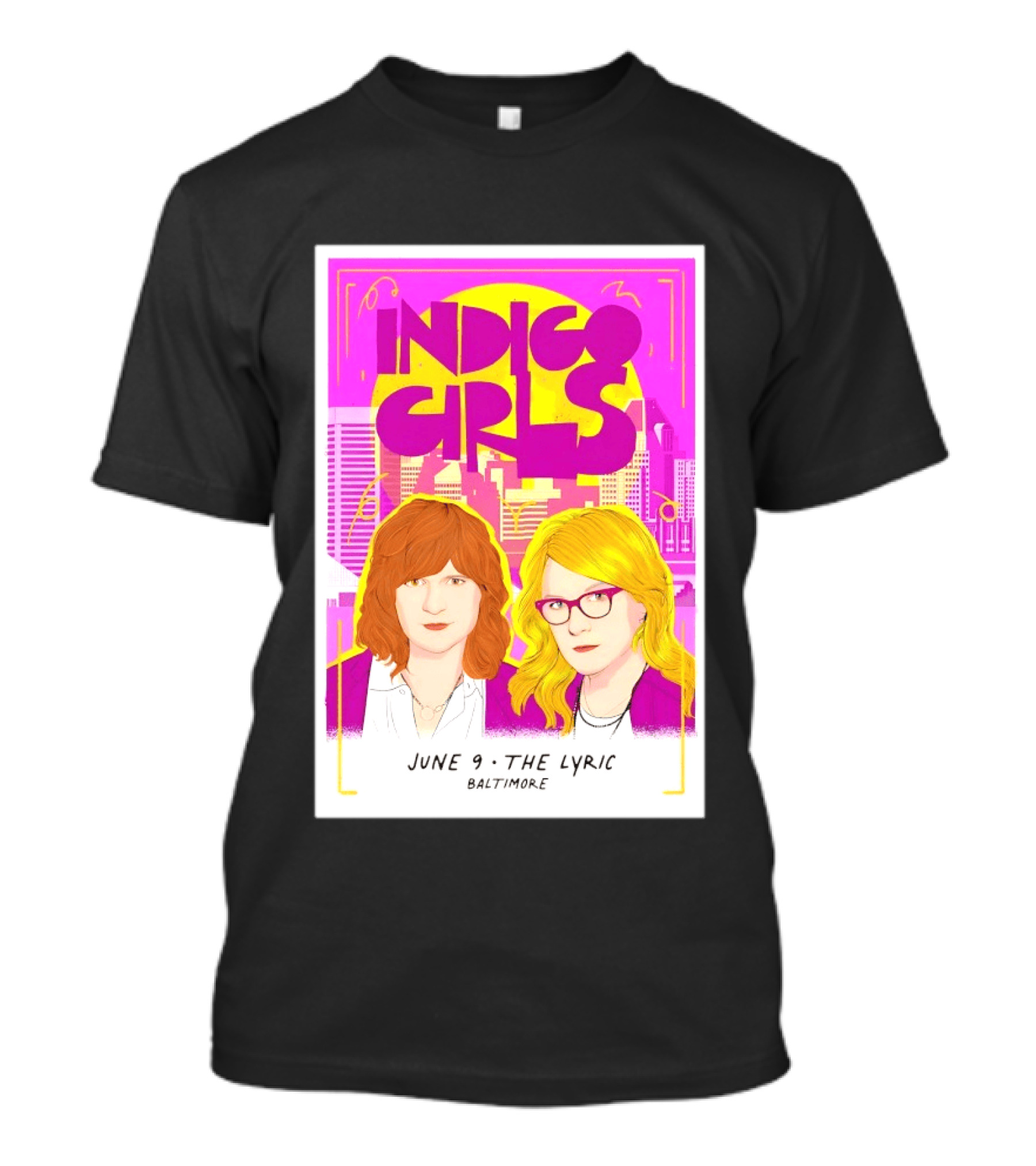 Indigo Girls June 9 The Lyric Baltimore Concert T-Shirt