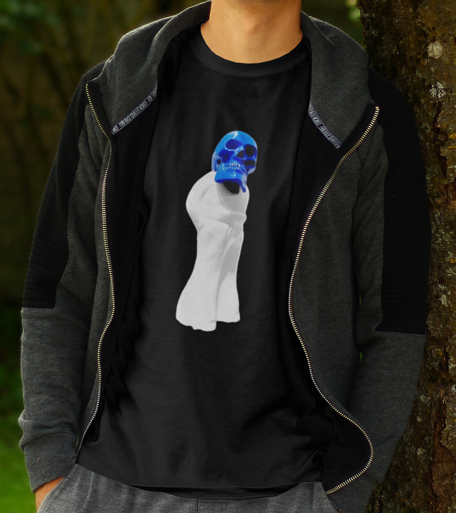 Jack White Frozen Charlotte Blue Skull Modern Gothic T-Shirt