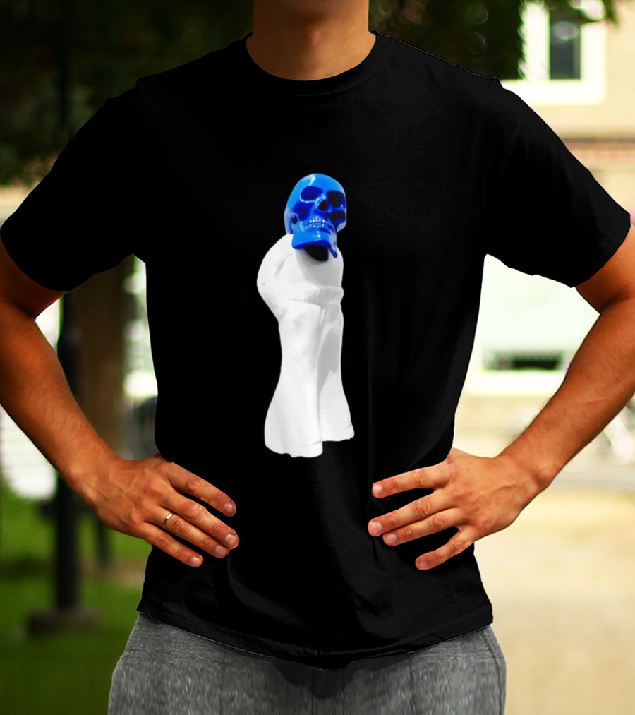 Jack White Frozen Charlotte Blue Skull Modern Gothic T-Shirt