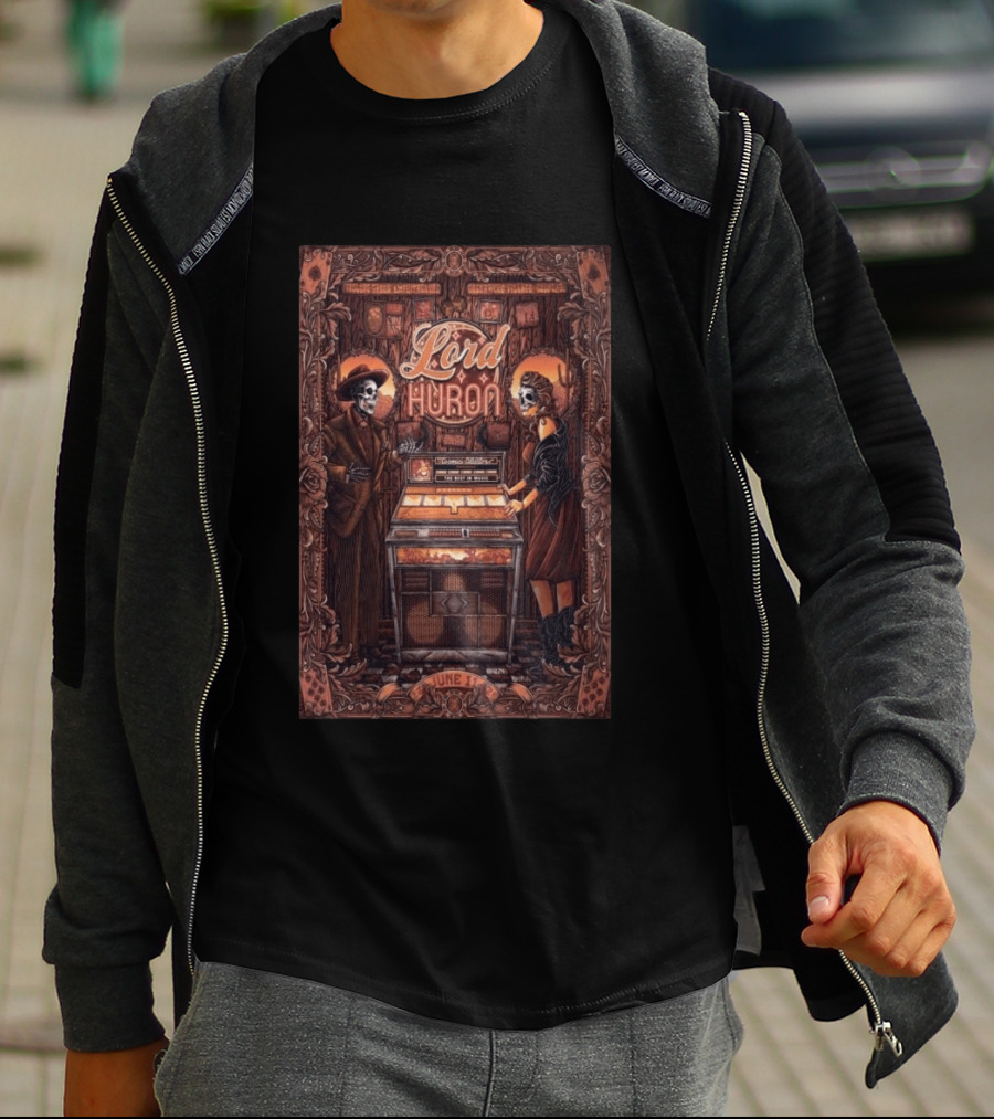 Lord Huron June 11th 2026 Skeletons Jukebox Fiddler's Green Amphitheatre T-Shirt