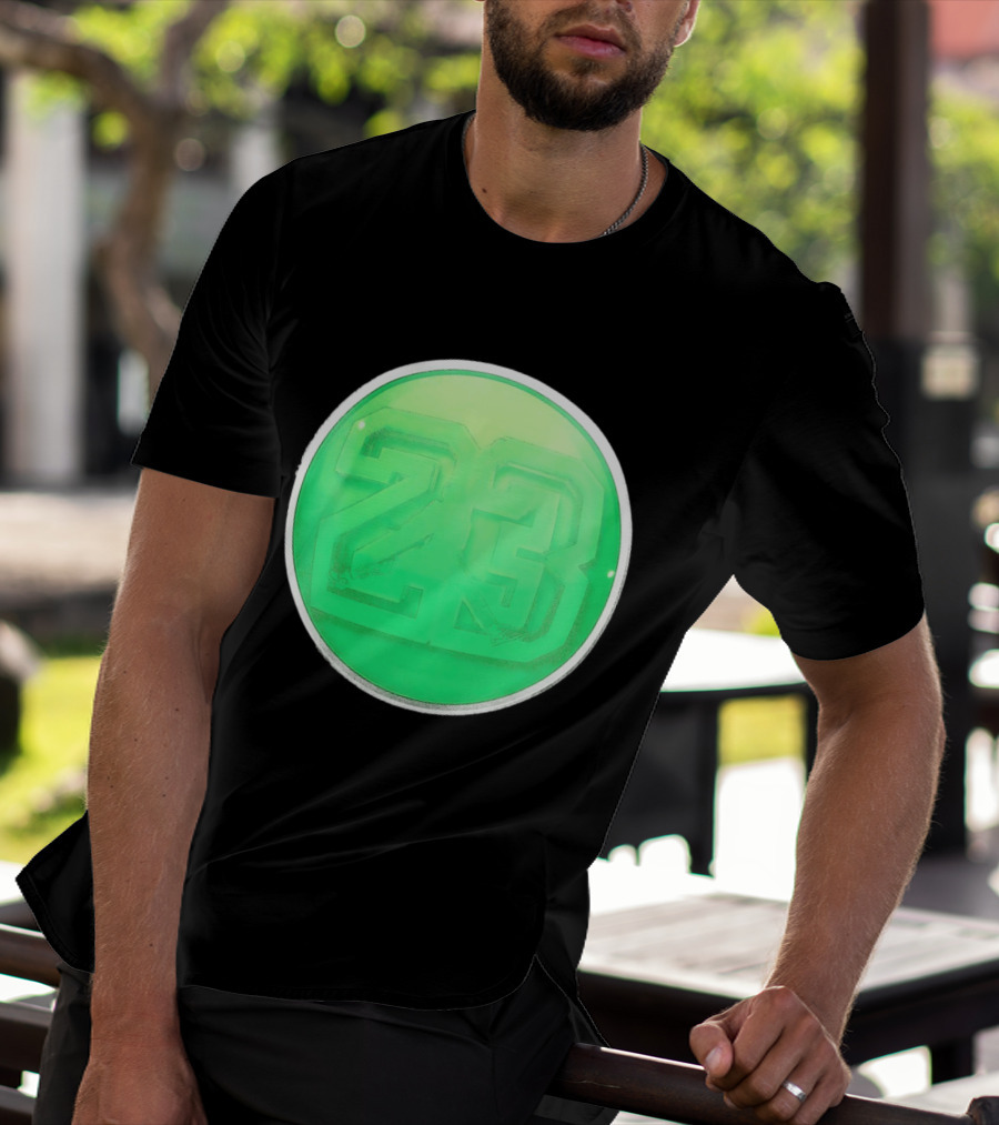 Michael Jordan 23 Green Basketball T-Shirt