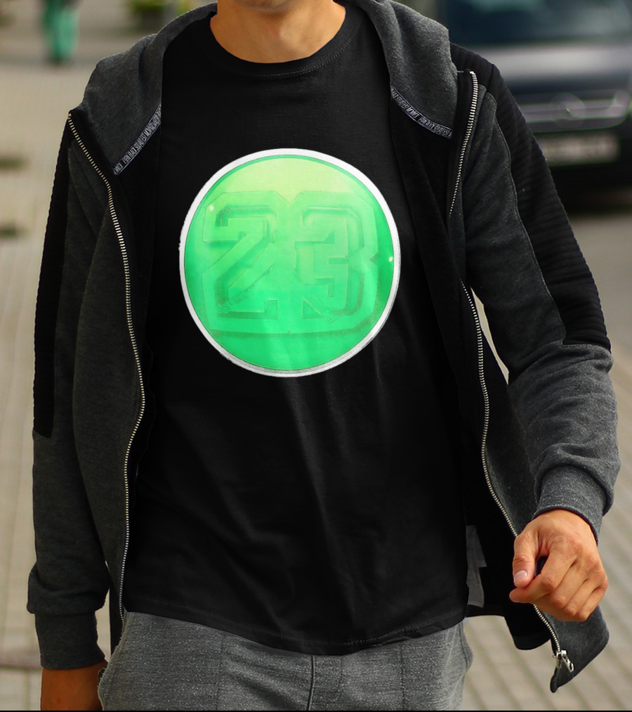Michael Jordan 23 Green Basketball T-Shirt