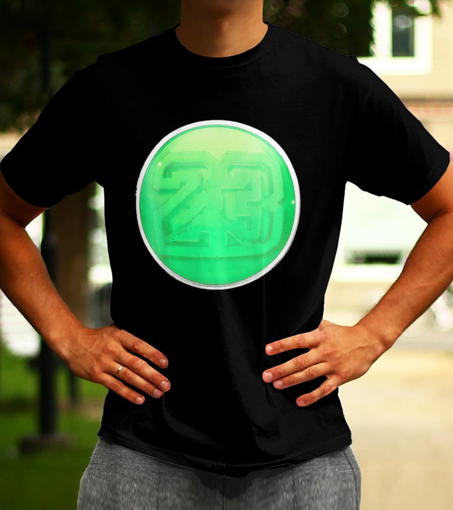 Michael Jordan 23 Green Basketball T-Shirt