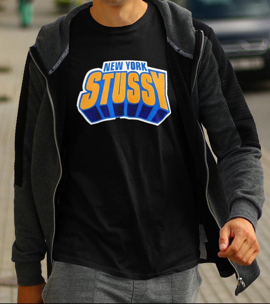 New York Stussy Knicks Collaboration T-Shirt
