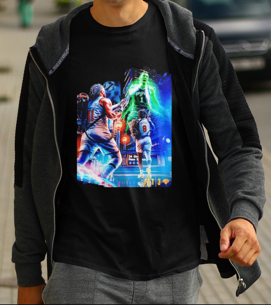 OG Anunoby 33 PTS 4 REB 7 3PM Knicks Comeback Vs Spurs At 34 Street Penn Station T-Shirt