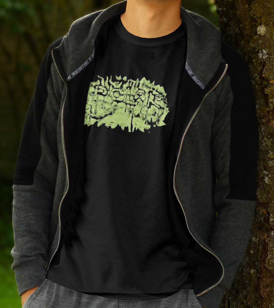 Polar Skate Co Wrinkle Lime Green Distressed T-Shirt