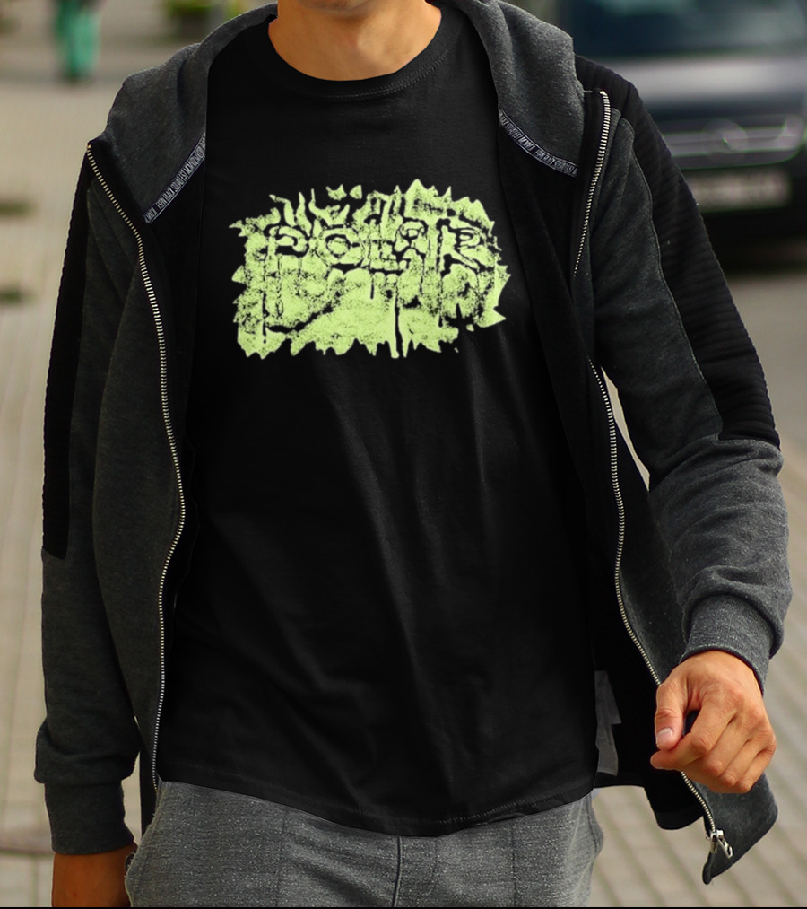 Polar Skate Co Wrinkle Lime Green Distressed T-Shirt