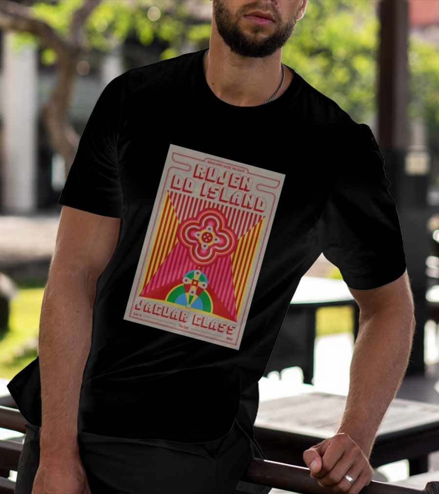 Irrelevant Music Presents Rujen DD Island Jaguar Glass July 11 The Earl 8PM T-Shirt