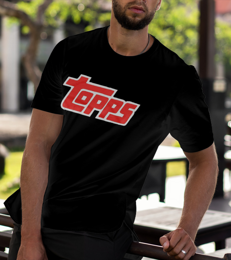 Topps Baseball Card Company Retro Red T-Shirt