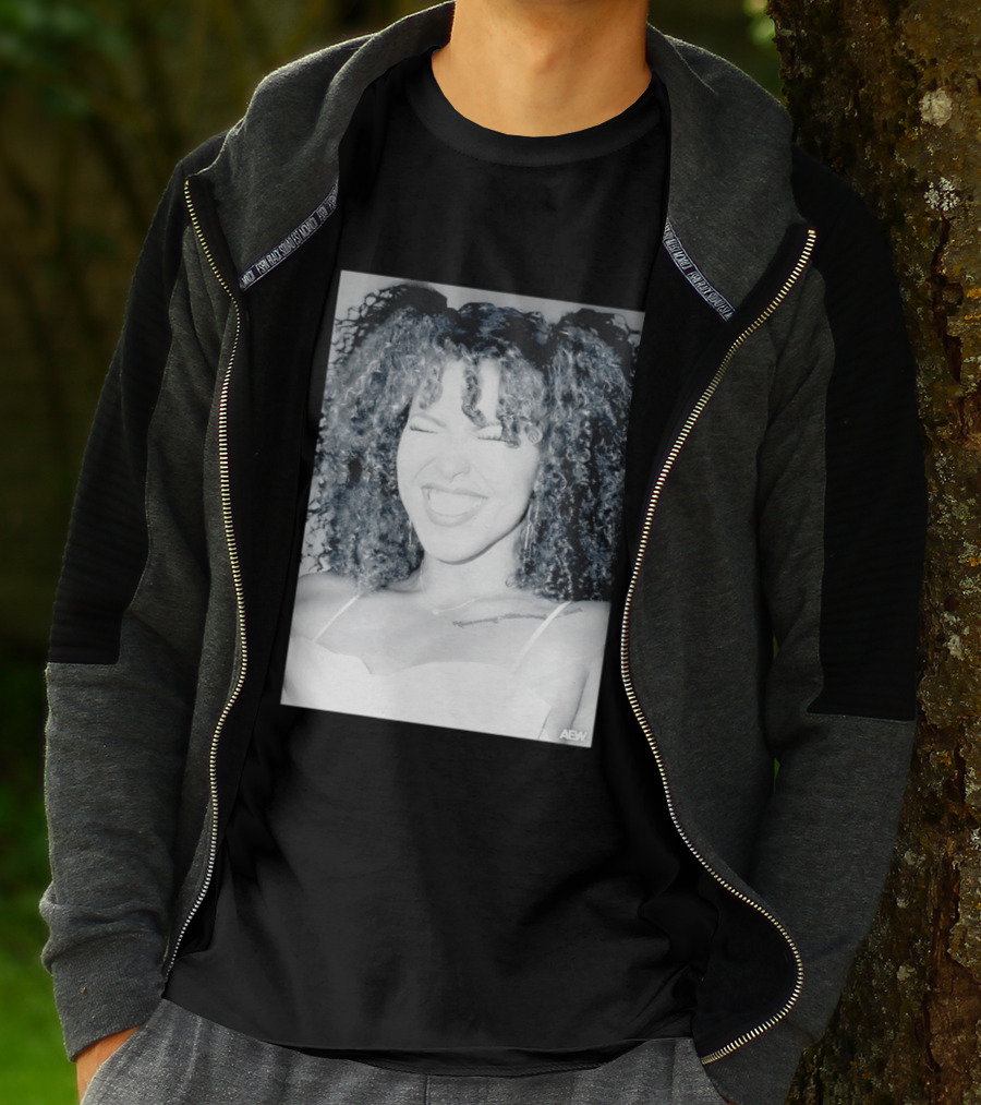 AEW Willow Nightingale Smile Black And White T-Shirt