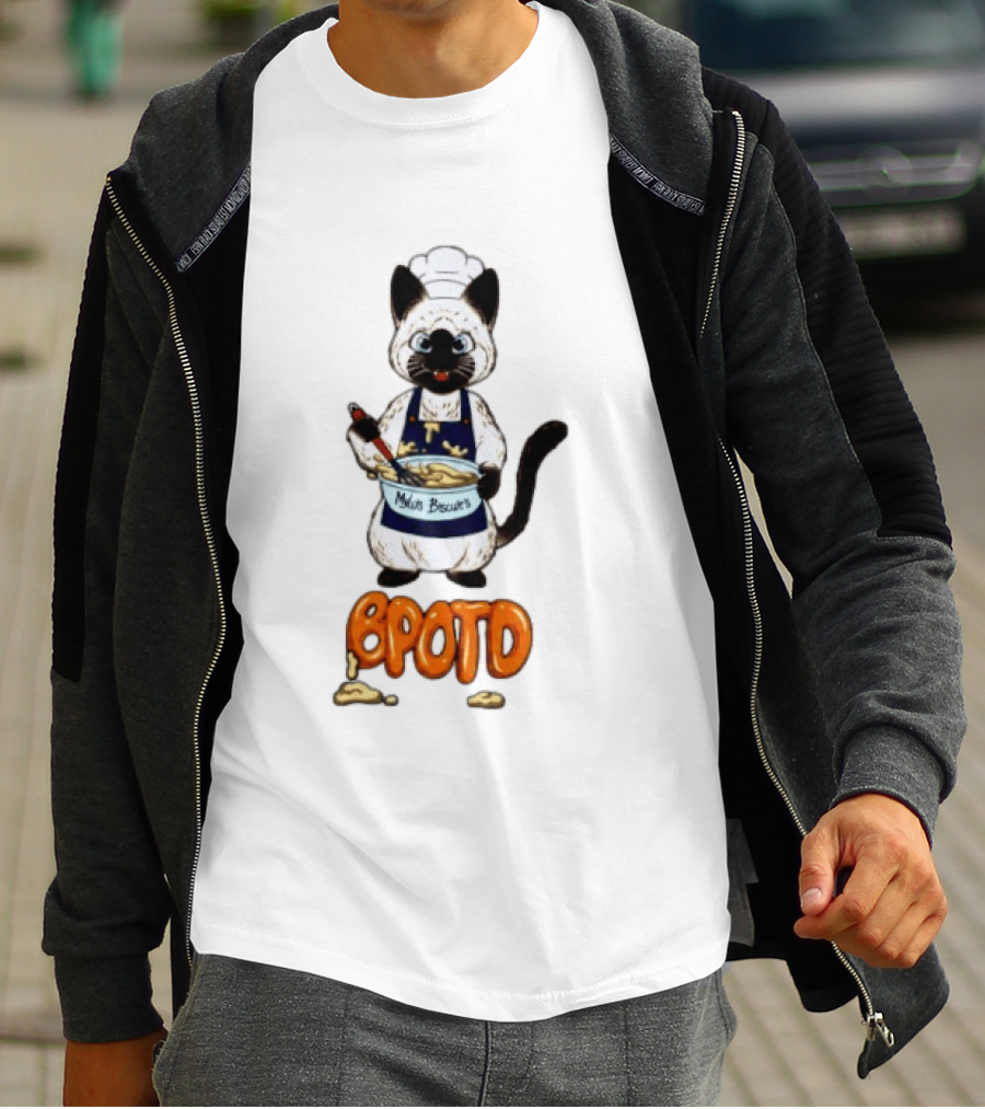 BPOTD Milo's Biscuits Cat Chef Baking T-Shirt