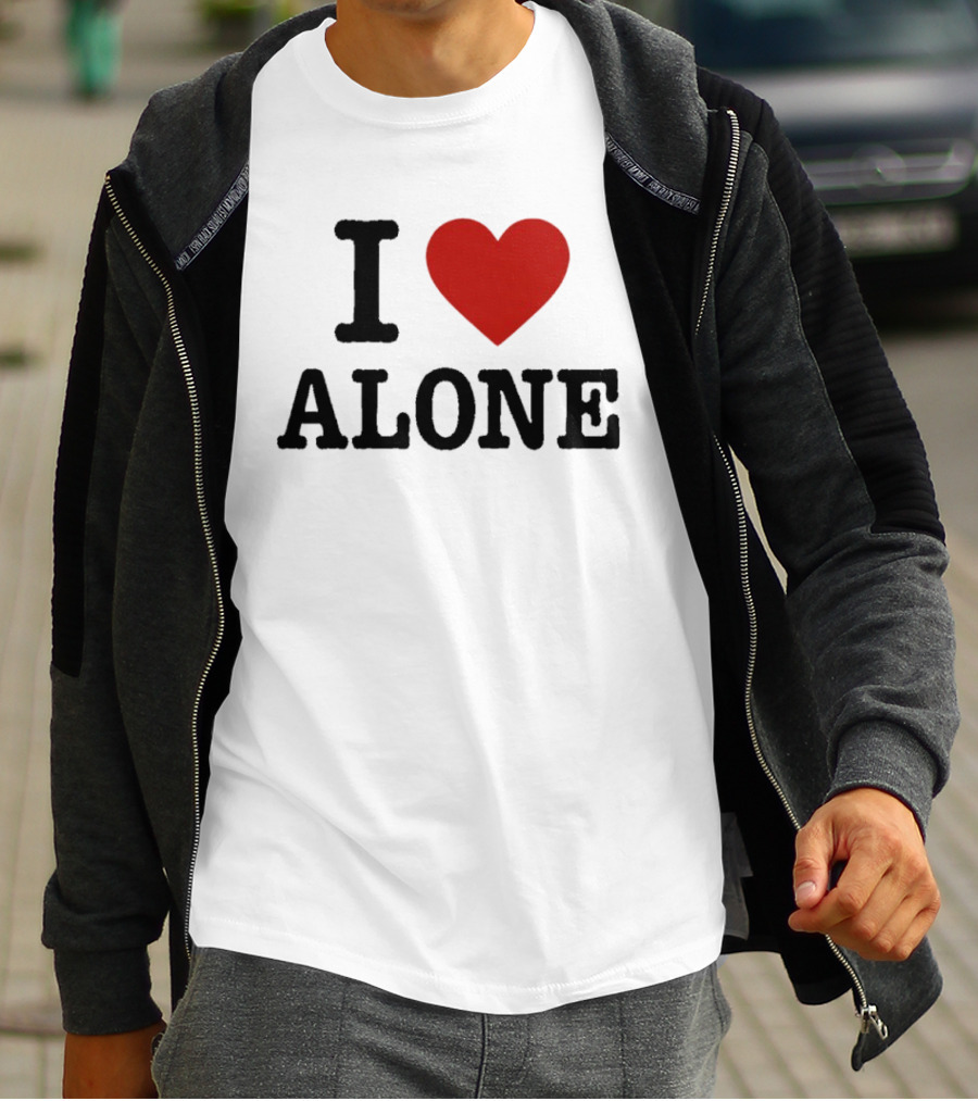I Love Heart Alone T-Shirt