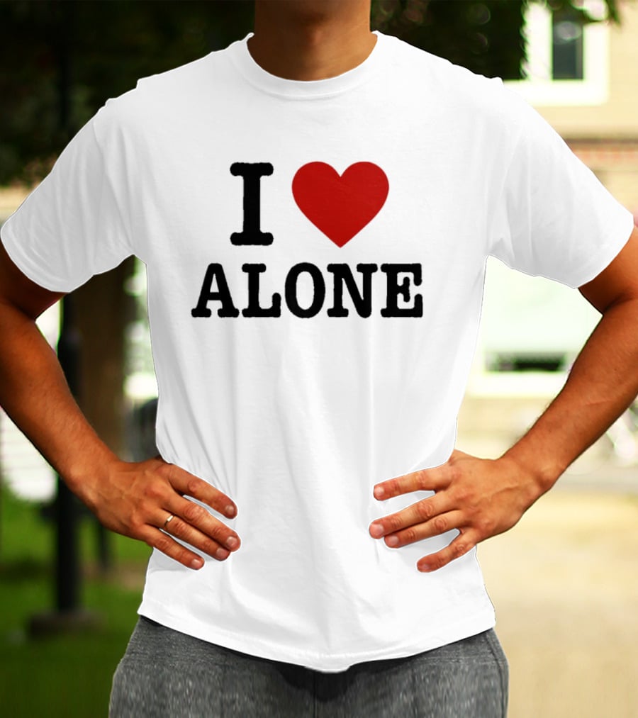 I Love Heart Alone T-Shirt