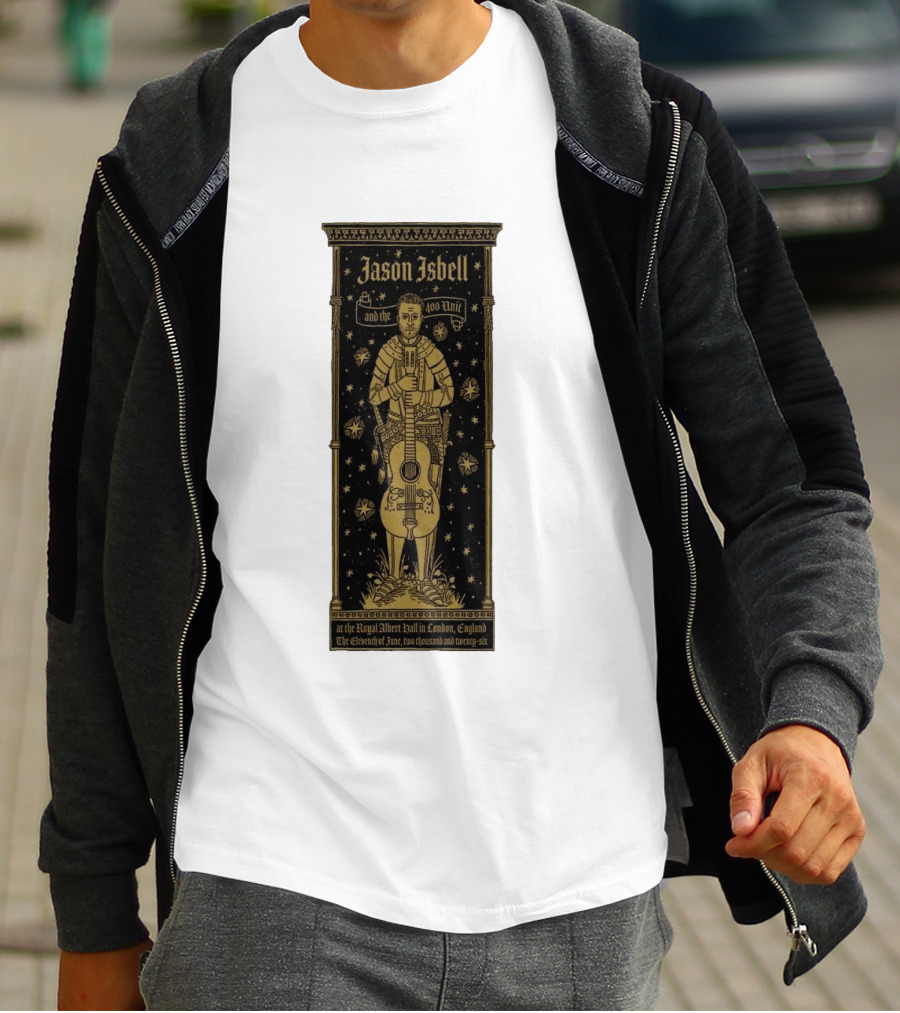 Jason Isbell And The 400 Unit Royal Albert Hall London 11th June 2026 Stars And Guitar T-Shirt