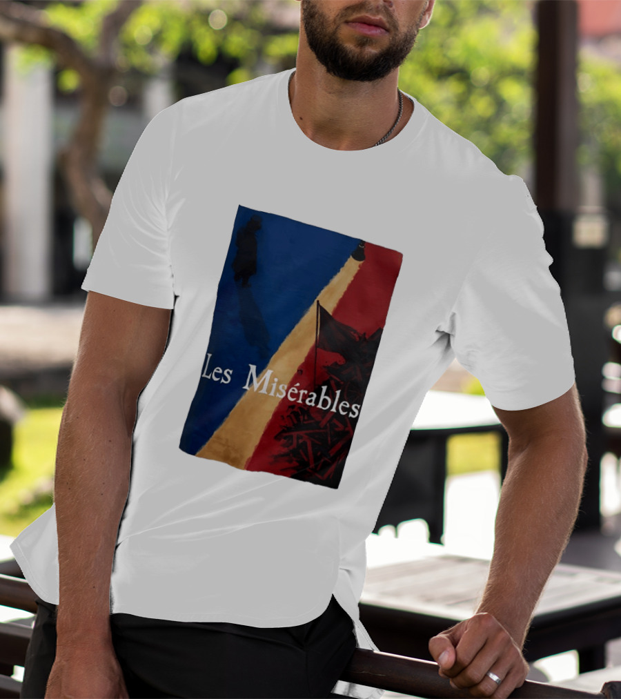 Les Misérables Barricade Tricolor Shadow And Flag Scenery T-Shirt