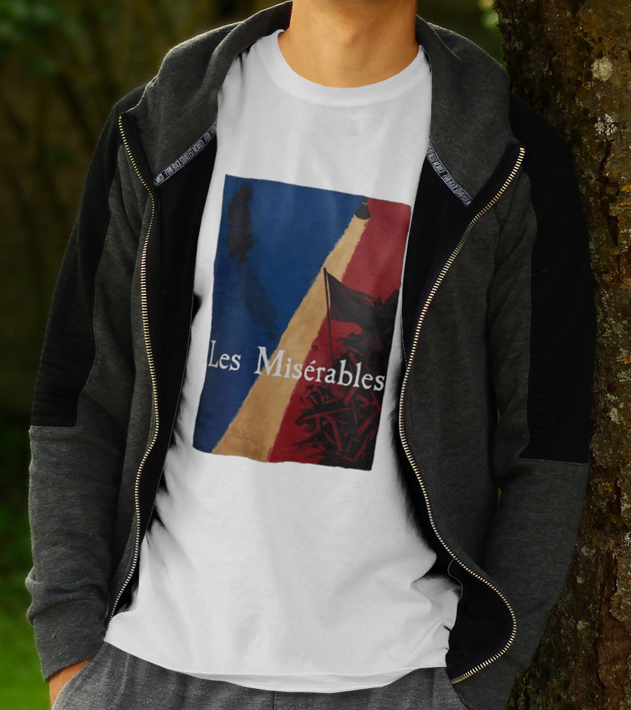 Les Misérables Barricade Tricolor Shadow And Flag Scenery T-Shirt