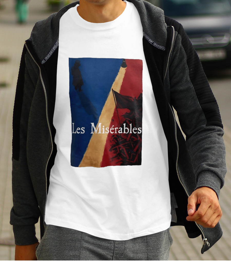 Les Misérables Barricade Tricolor Shadow And Flag Scenery T-Shirt