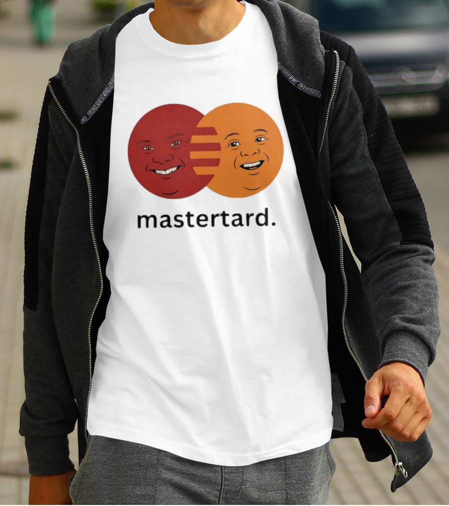 Mastertard Meme Funny Smile Parody Circles T-Shirt