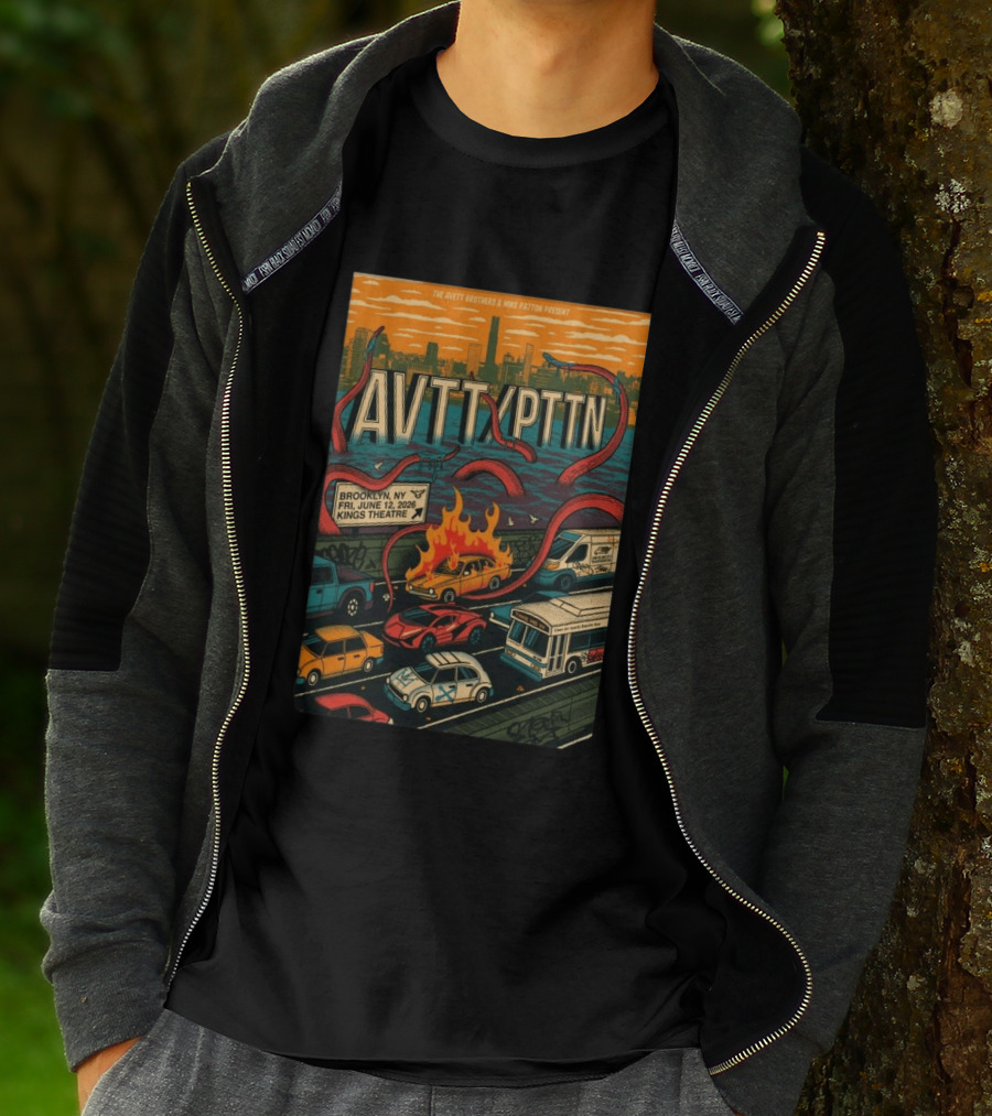 The Avett Brothers Mike Patton Brooklyn NY June 12 2026 Kings Theatre T-Shirt