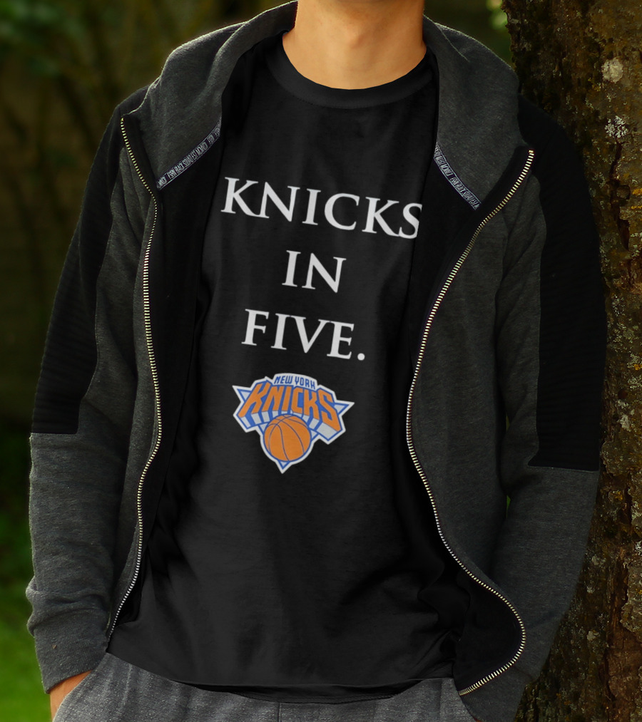 Knicks In Five New York Basketball Playoffs Victory Prediction T-Shirt