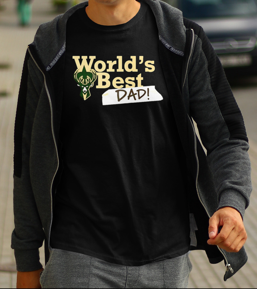 Milwaukee Bucks World's Best Dad 2026 T-Shirt