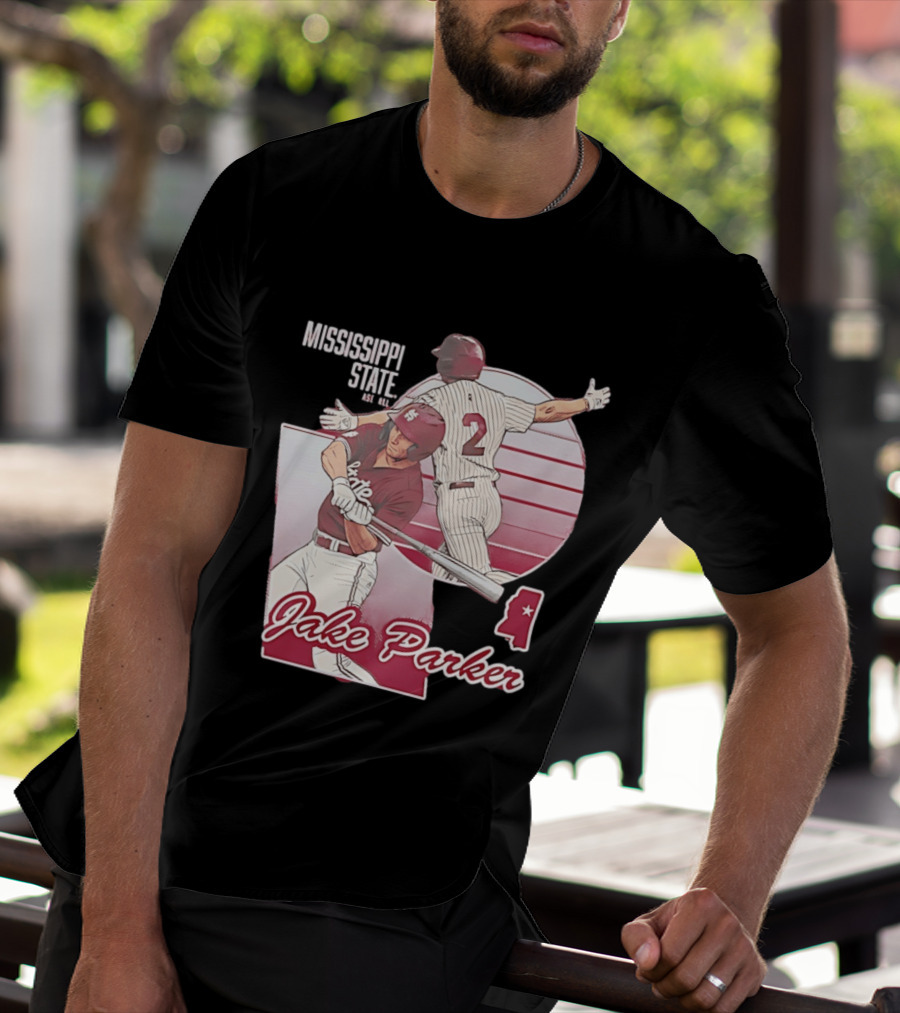 Mississippi State Jake Parker Baseball T-Shirt
