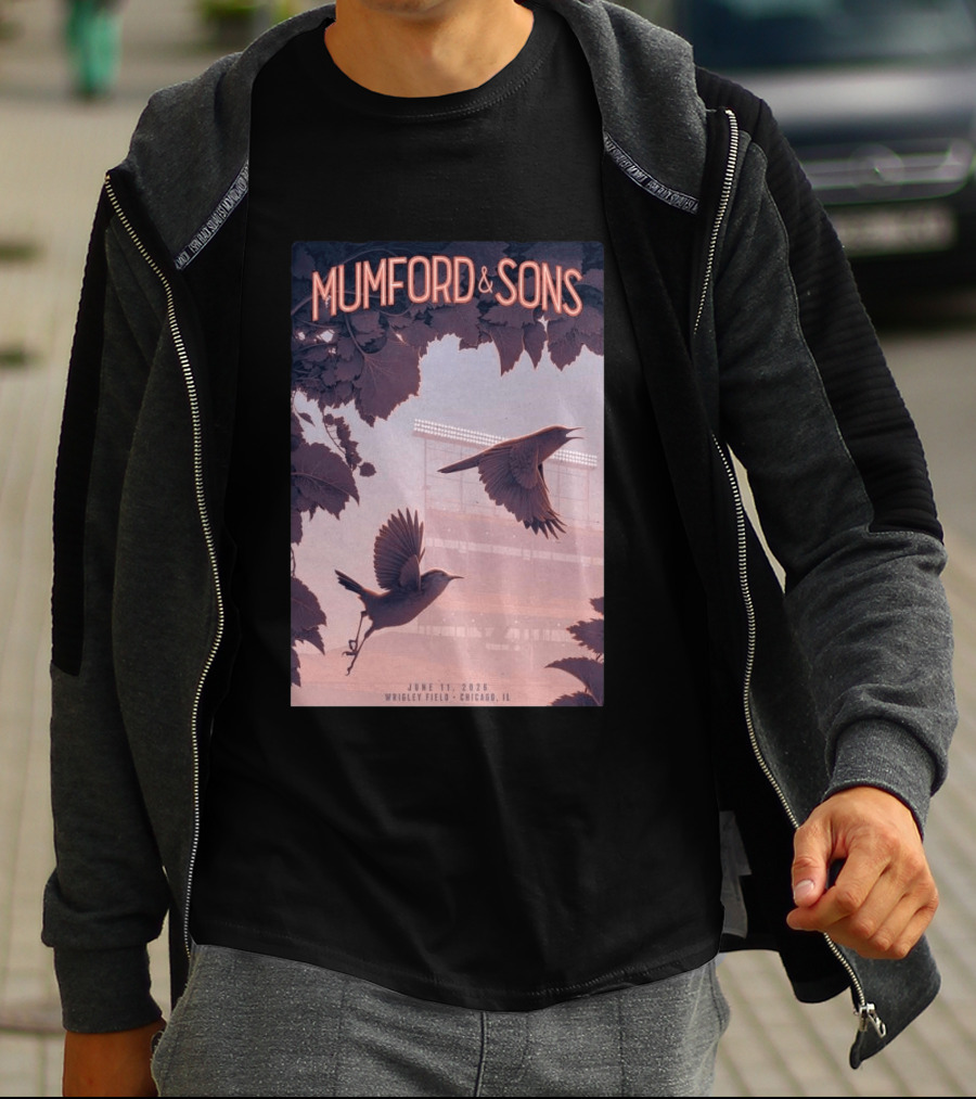 Mumford And Sons Wrigley Field Chicago June 11 2026 T-Shirt