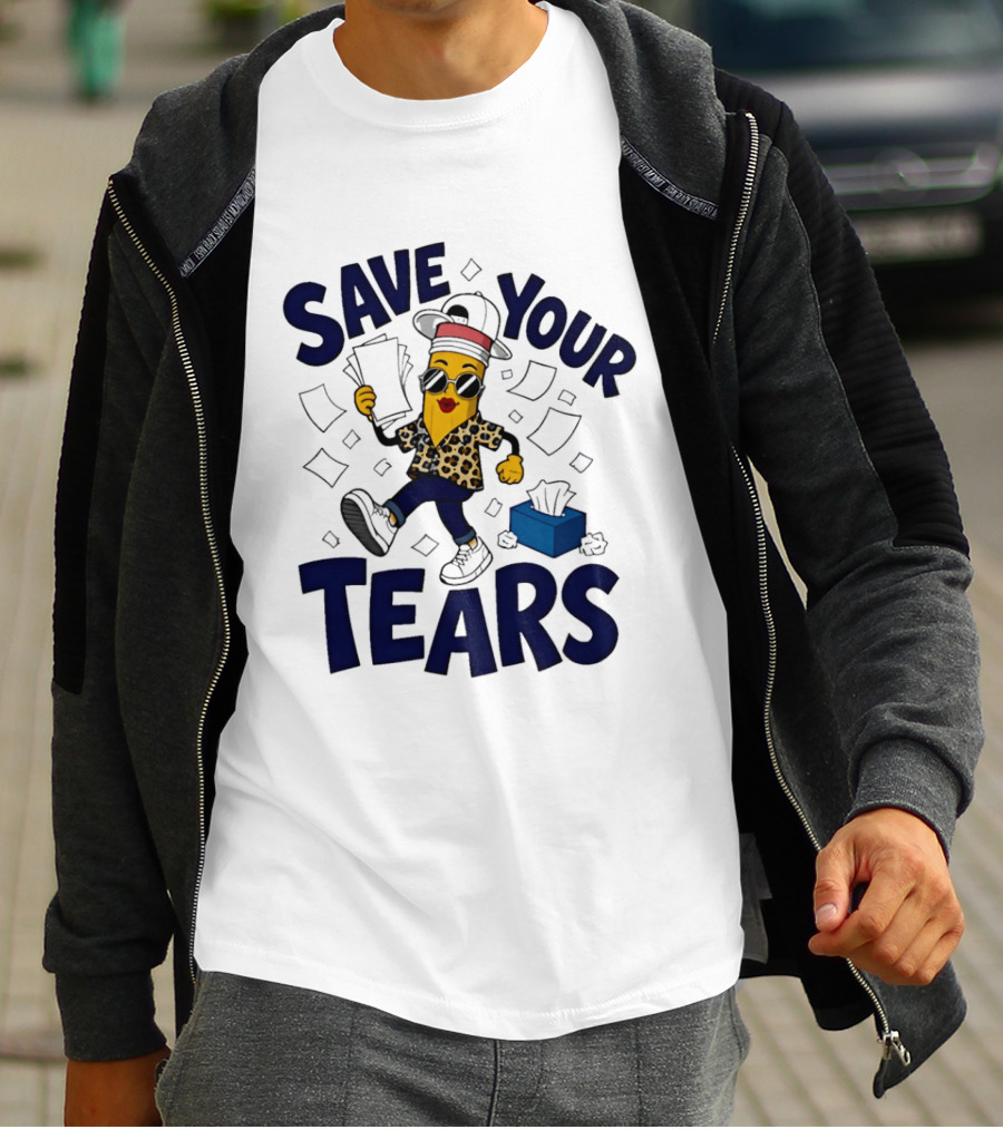 Cleveland Guardians MLB Hot Dog Save Your Tears 2026 Emoji T-Shirt
