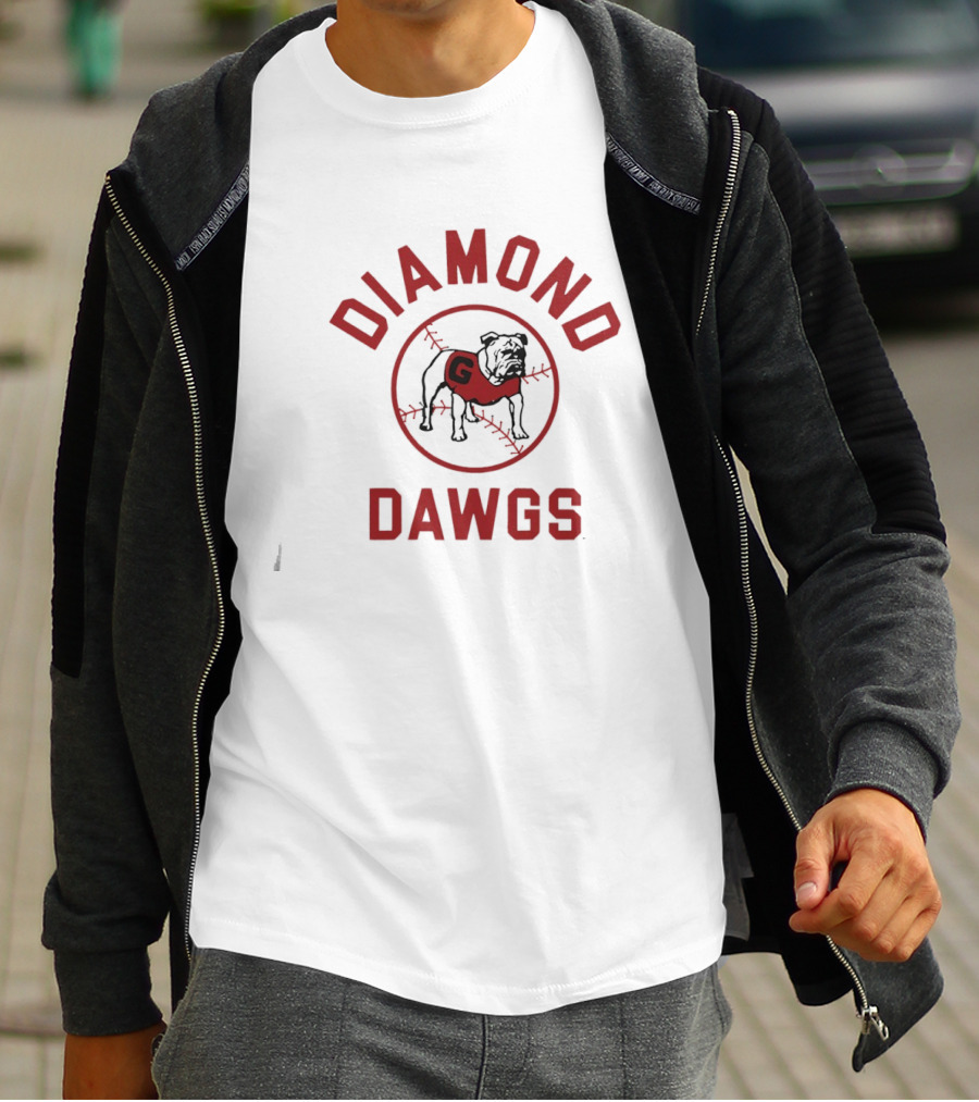 Georgia Baseball Diamond Dawgs Bulldog T-Shirt