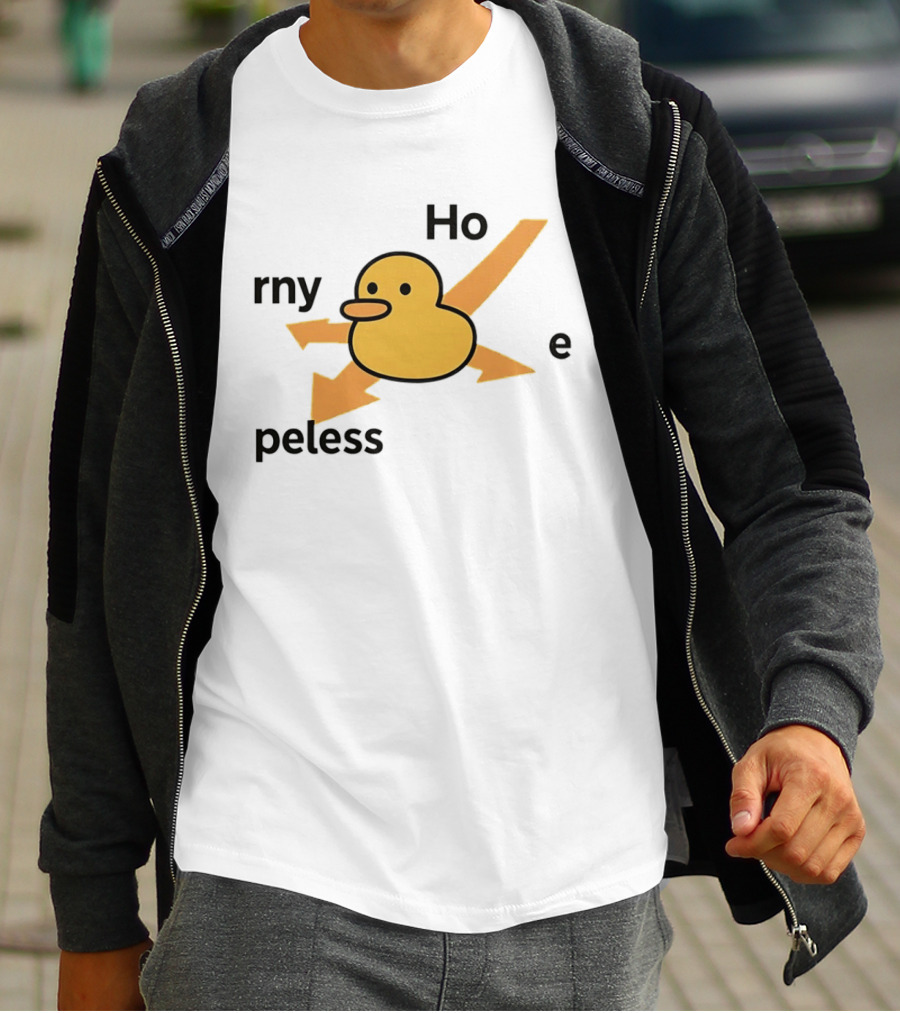Ho Rny Peless Duck Corner Direction Arrows T-Shirt