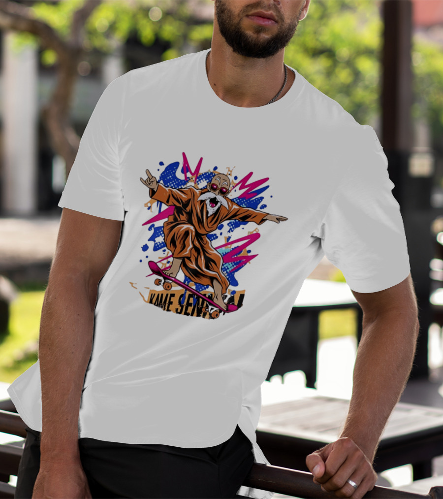 Master Roshi Kame Sennin Dragon Ball Skateboard Pop T-Shirt