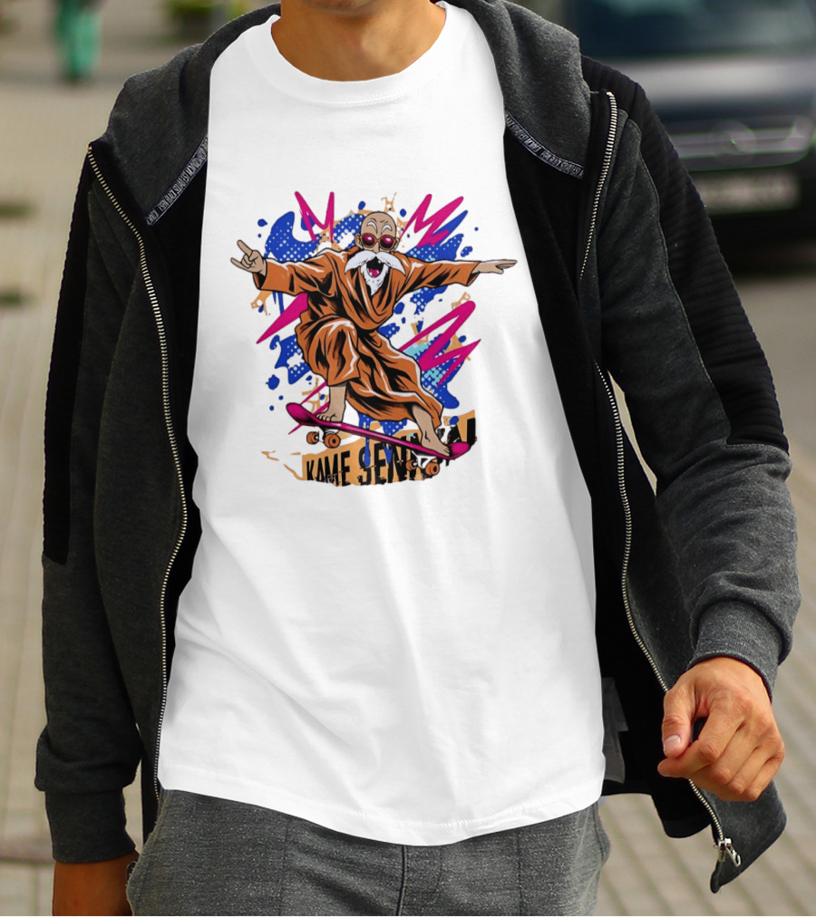 Master Roshi Kame Sennin Dragon Ball Skateboard Pop T-Shirt