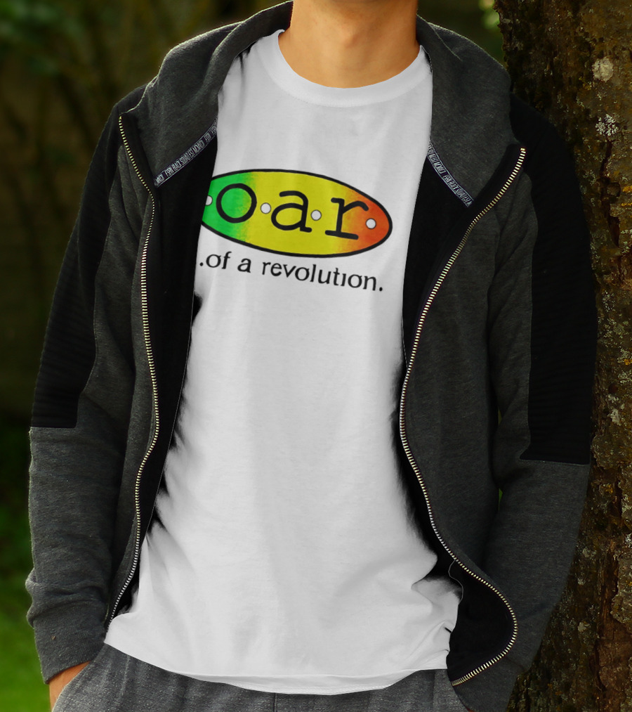 OAR Of A Revolution Gradient Oval Colorful T-Shirt
