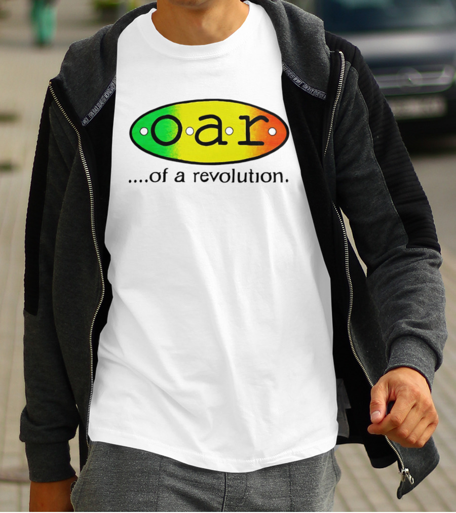 OAR Of A Revolution Gradient Oval Colorful T-Shirt