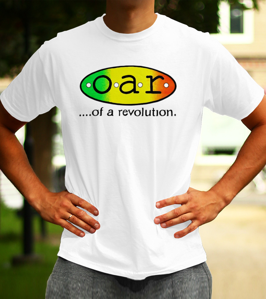 OAR Of A Revolution Gradient Oval Colorful T-Shirt