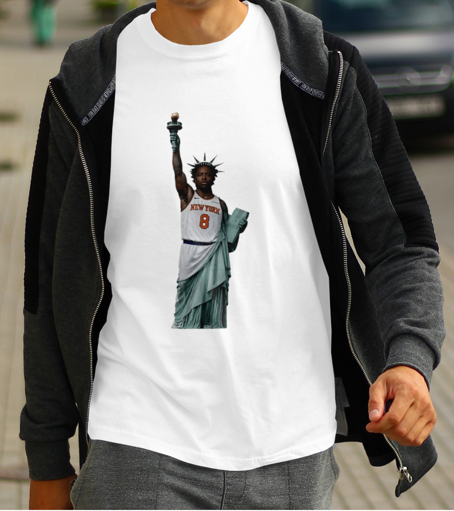 OG Anunoby Statue Of Liberty New York Knicks Basketball 2026 T-Shirt