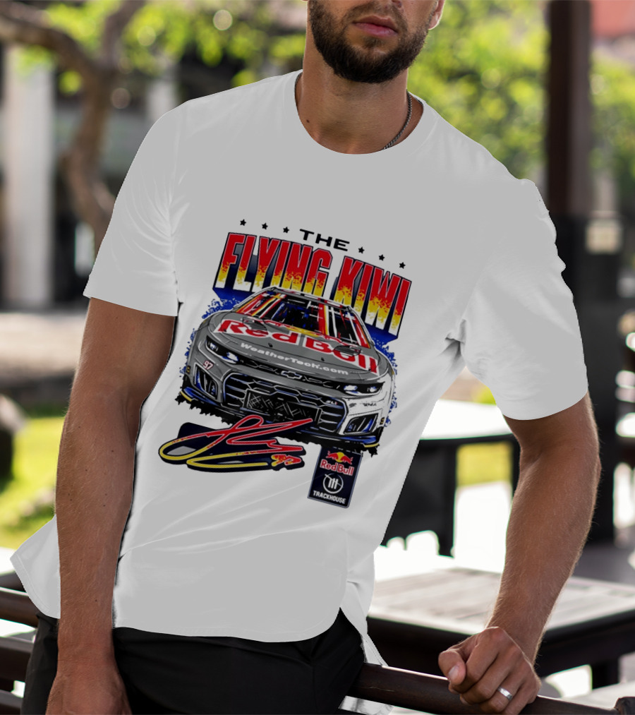 The Flying Kiwi Red Bull WeatherTech No 97 Trackhouse Racing T-Shirt