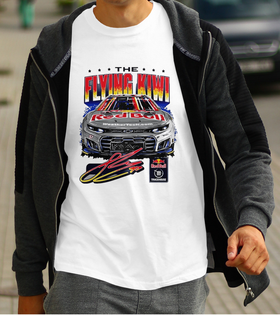 The Flying Kiwi Red Bull WeatherTech No 97 Trackhouse Racing T-Shirt