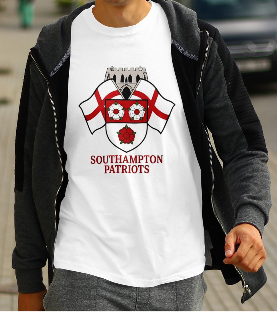 Southampton Patriots Emblem Red And Green Heraldry Crest T-Shirt