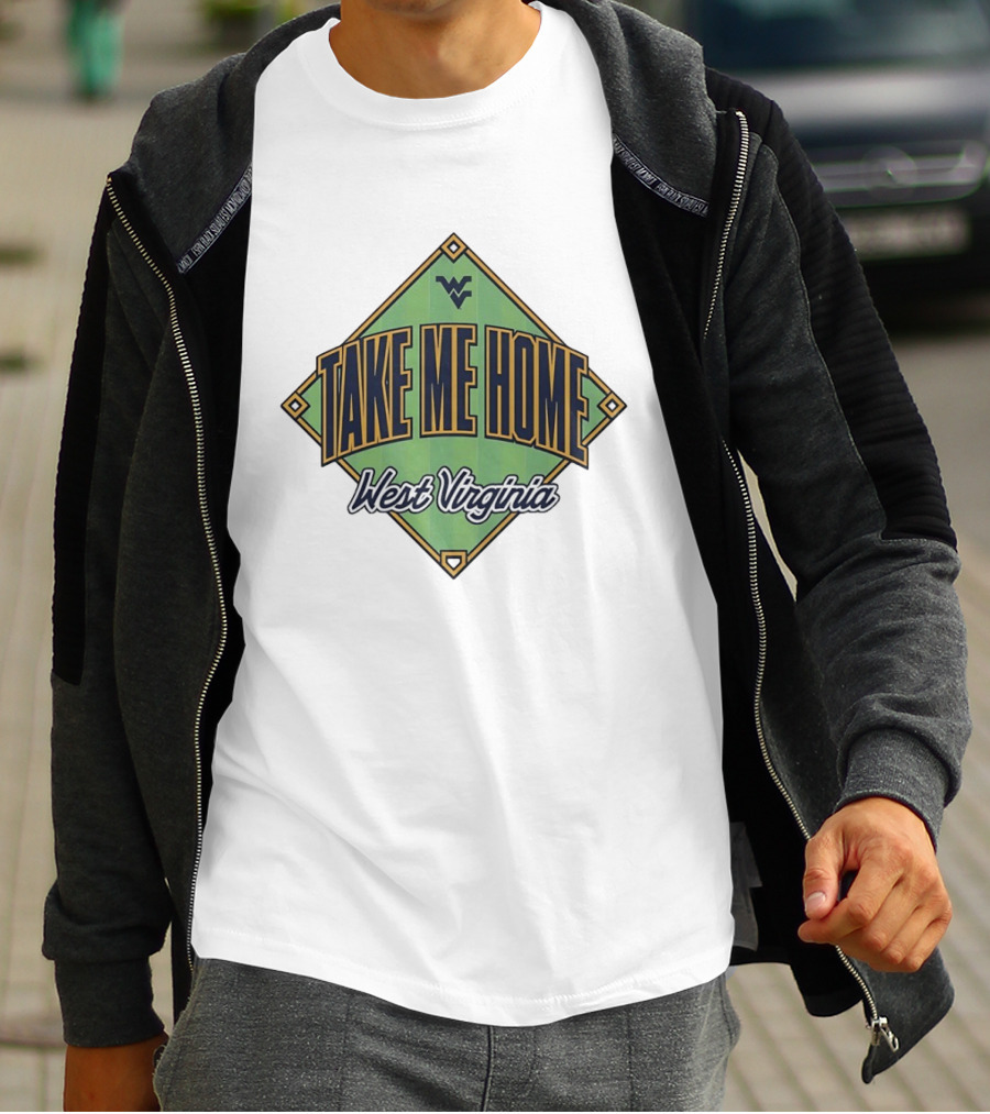 West Virginia Take Me Home Baseball Diamond T-Shirt