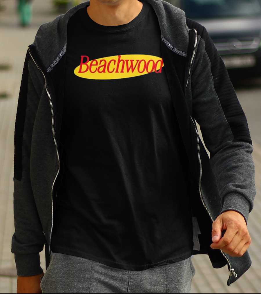 Beachwood Seinfeld Yellow Oval Red T-Shirt