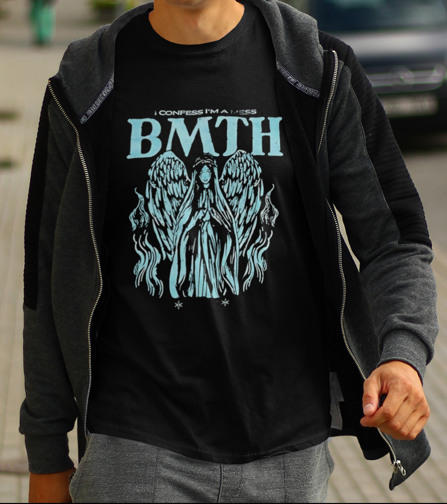 BMTH I Confess I'm A Mess Angel Wings Alternative Metal Band T-Shirt