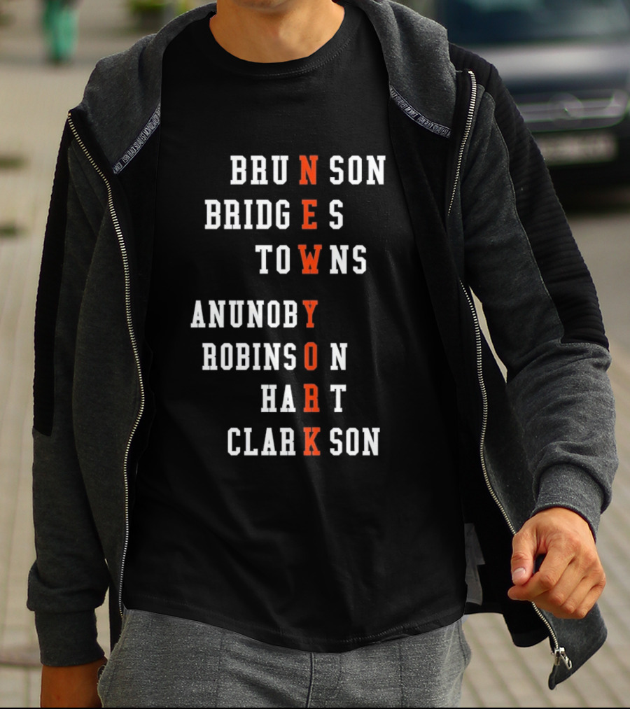 New York Knicks Players Names As Team Name T-Shirt
