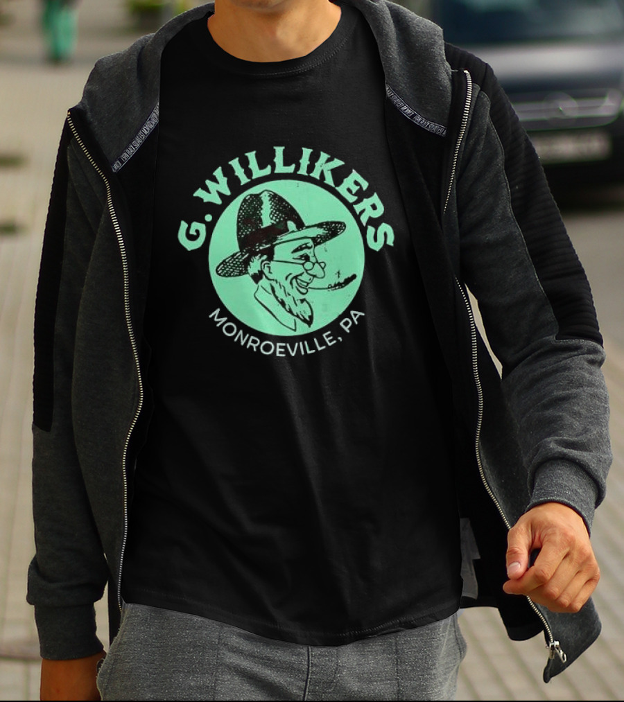 G. Willikers Monroeville PA Vintage Character Pipe Hat T-Shirt
