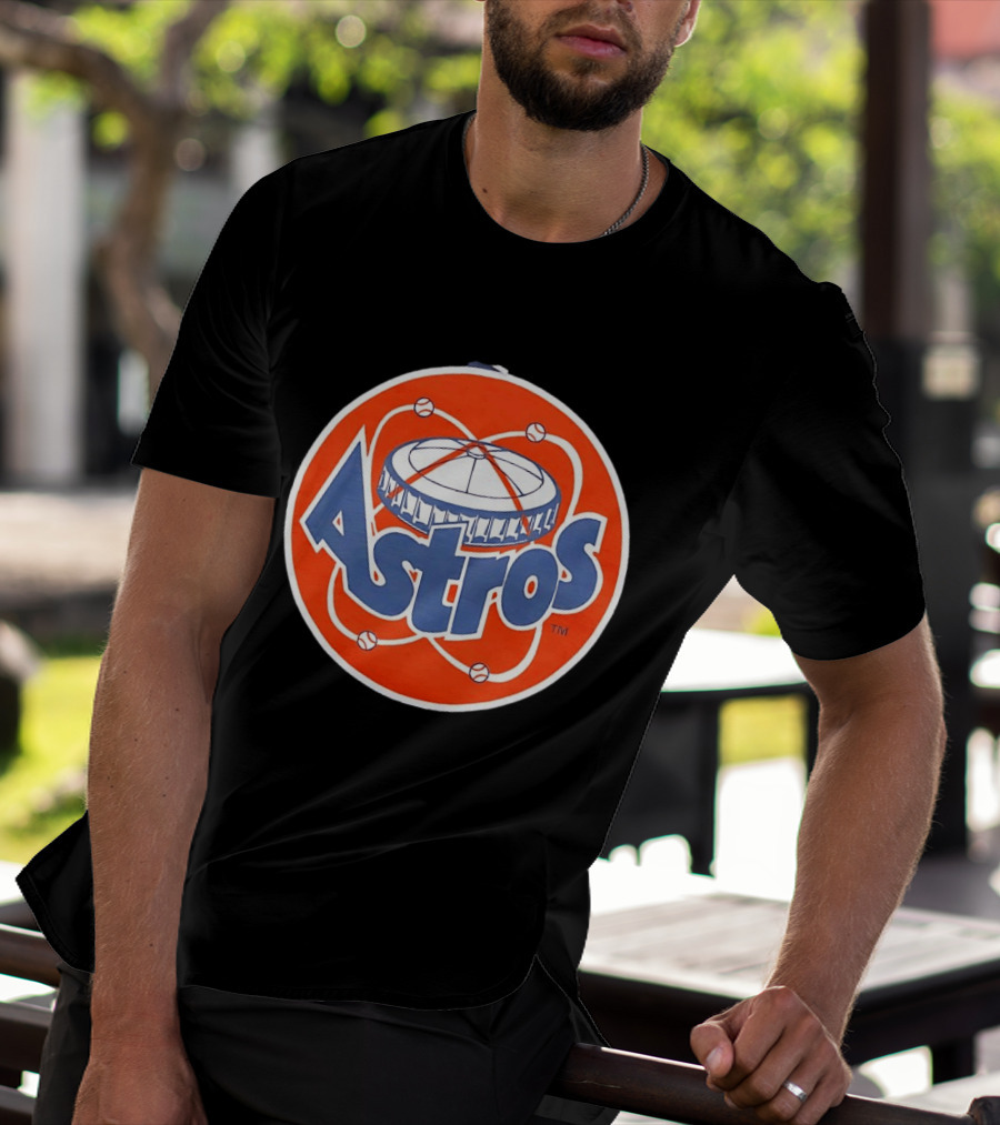 Houston Astros Vintage Astrodome Baseball T-Shirt