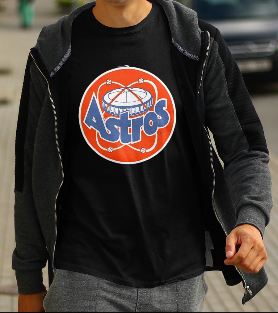 Houston Astros Vintage Astrodome Baseball T-Shirt